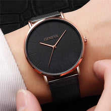 Load image into Gallery viewer, Hot Sale Ultra-thin Women&#39;s Watch 2019 Men&#39;s Watch Luxury Saat Rose Gold Mesh Stainless Steel Women&#39;s Watches Female Male Clock