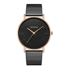 Load image into Gallery viewer, Hot Sale Ultra-thin Women&#39;s Watch 2019 Men&#39;s Watch Luxury Saat Rose Gold Mesh Stainless Steel Women&#39;s Watches Female Male Clock