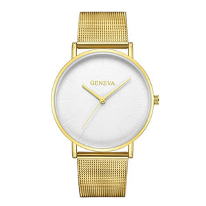 Hot Sale Ultra-thin Women's Watch 2019 Men's Watch Luxury Saat Rose Gold Mesh Stainless Steel Women's Watches Female Male Clock