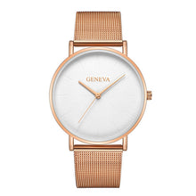 Load image into Gallery viewer, Hot Sale Ultra-thin Women&#39;s Watch 2019 Men&#39;s Watch Luxury Saat Rose Gold Mesh Stainless Steel Women&#39;s Watches Female Male Clock