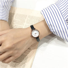 Load image into Gallery viewer, Women&#39;s Fashion White Small Watches 2019 Ulzzang Brand Ladies Quartz Wristwatch Simple Retr Montre Femme With Leather Band Clock