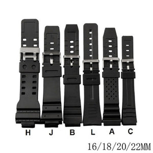 Rubber Watchband Watches Replace Electronic Wristwatch Band Sports Watch Straps LL@17