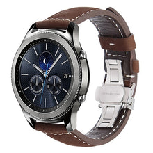 Load image into Gallery viewer, Italian Genuine Leather Watchband 22mm Quick Release for Samsung Gear S3 Classic Frontier Gear 2 Neo Live Watch Band Wrist Strap