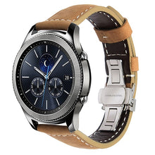 Load image into Gallery viewer, Italian Genuine Leather Watchband 22mm Quick Release for Samsung Gear S3 Classic Frontier Gear 2 Neo Live Watch Band Wrist Strap