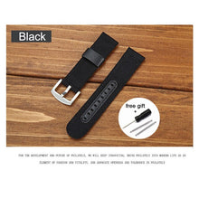 Load image into Gallery viewer, Nylon Watch Band Watchband Leather Strap 18mm 20mm 22mm 24mm Watch Straps Stainless Steel Buckle pulseira relogio correa reloj